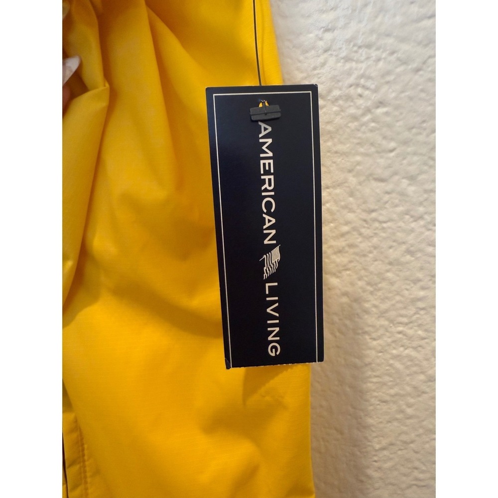 NWT American Living Yachting Jacket Yellow Sailing Windbreaker Men's Medium US-7 - Picture 8 of 16